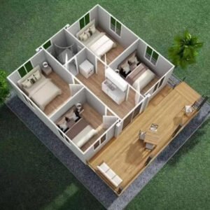 Pelan lantai 20 kaki 2